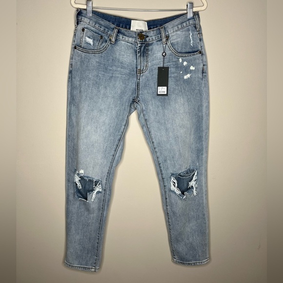 One Teaspoon Denim - Nwt One Teaspoon Montana Blue Awesome Baggies Distressed Jeans, 28